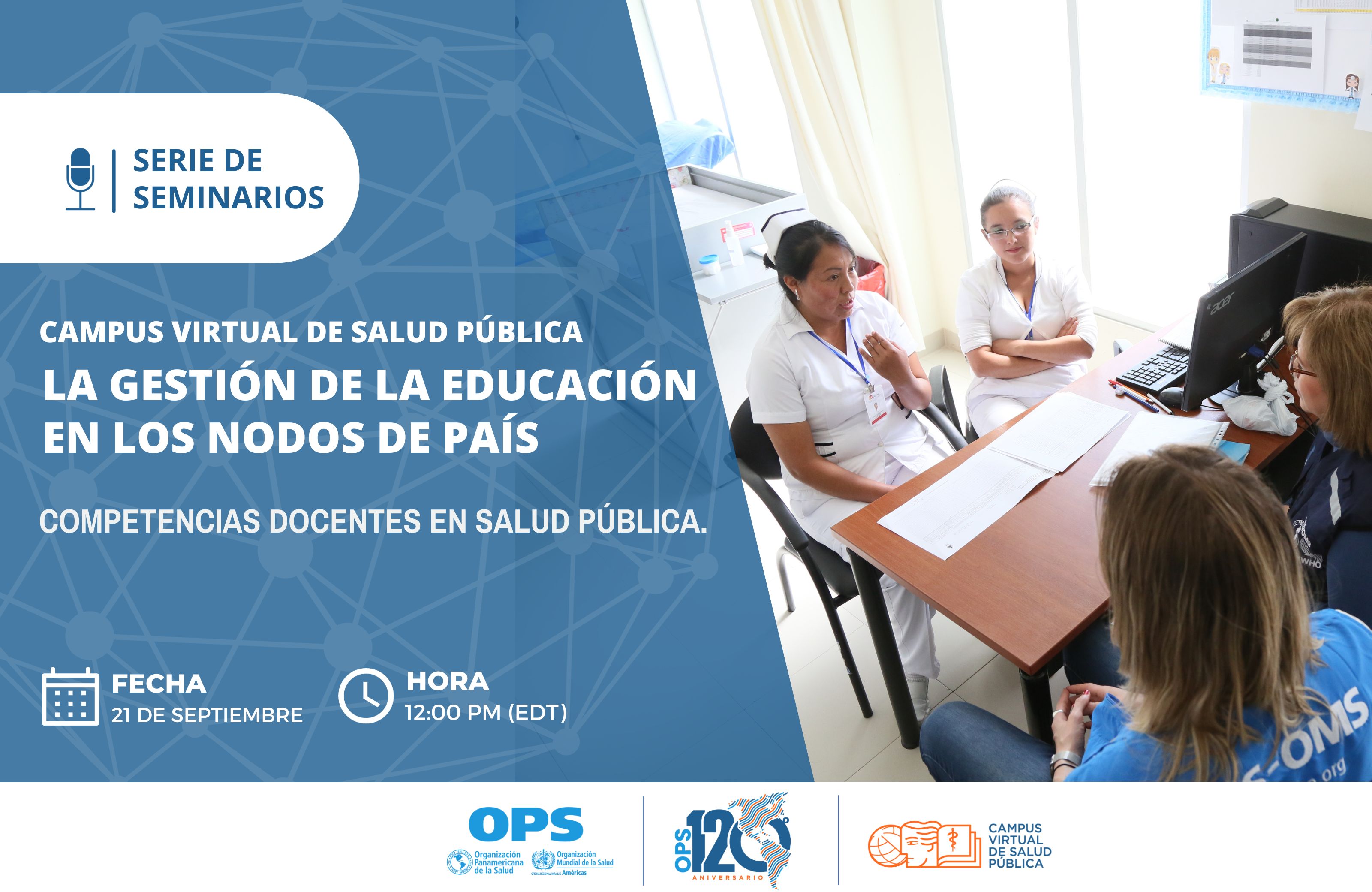 El Campus Virtual realiza seminario virtual con el tema “Competencias docentes en salud pública"