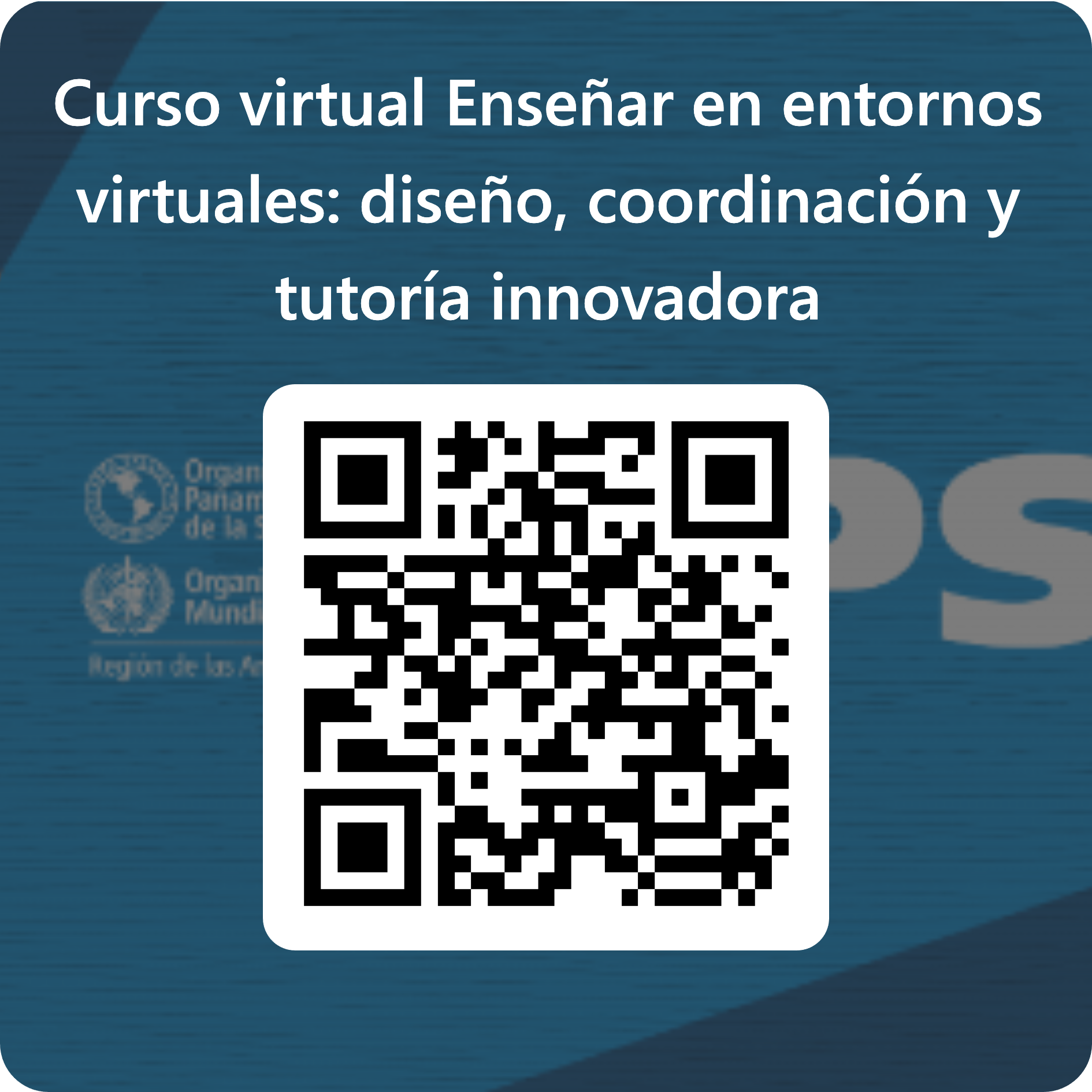 Código QR inscripción curso Enseñar en entornos virtuales