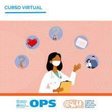 Ilustración de personal de salud 