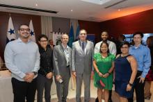 El Director de la OPS visita las oficinas del Campus Virtual de Salud Pública en Panamá, Jarbas Barbosa, Gabriel Listovsky, Johel Díaz, Edgardo De Gracia, Carlos León, Iván Chávez, Karina Rodríguez, María Fernanda Vinasco